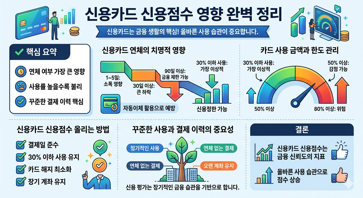 신용카드 사용이 신용점수에 미치는 영향
